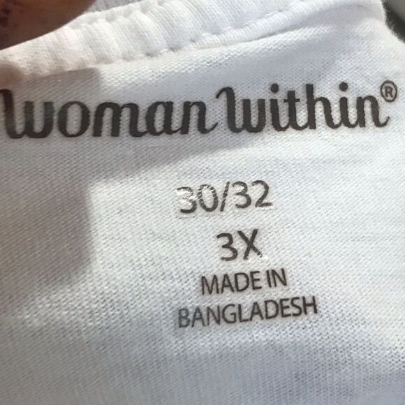 Women Within White T Shirt Size 3X - Picture 5 of 7